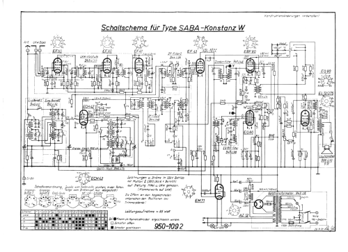 Konstanz W - WH; SABA; Villingen (ID = 1247817) Radio