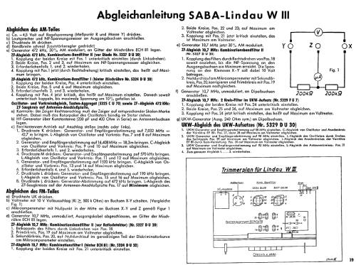 Lindau W3 ; SABA; Villingen (ID = 9921) Radio