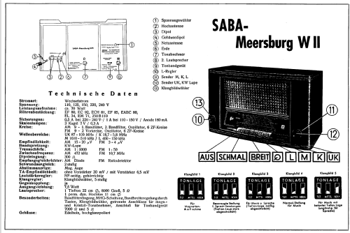Meersburg W II ; SABA; Villingen (ID = 1270797) Radio