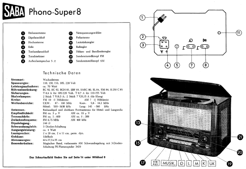 Phono-Super 8; SABA; Villingen (ID = 19645) Radio