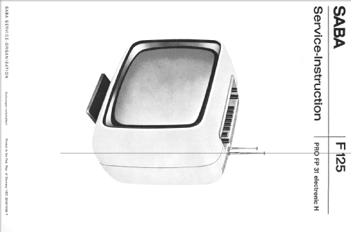 PRO FP31 Electronic H; SABA; Villingen (ID = 463654) Television