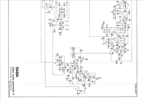 Radio Clock Automatic H; SABA; Villingen (ID = 697757) Radio