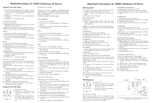 Reichenau 12 Stereo; SABA; Villingen (ID = 2059651) Radio