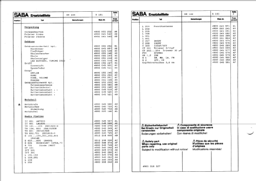 RX-144; SABA; Villingen (ID = 449838) Radio