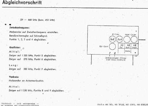 S 441WL; SABA; Villingen (ID = 3064089) Radio