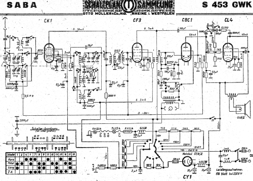 S-453GWK 453GWK; SABA; Villingen (ID = 3067452) Radio