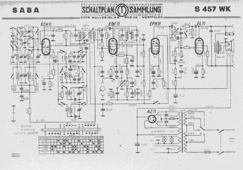 S-457WK 457WK; SABA; Villingen (ID = 1428369) Radio