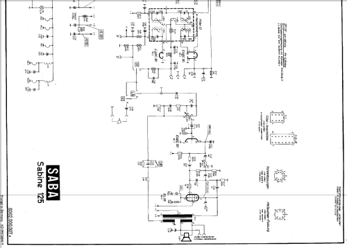 Sabine 125; SABA; Villingen (ID = 86294) Radio