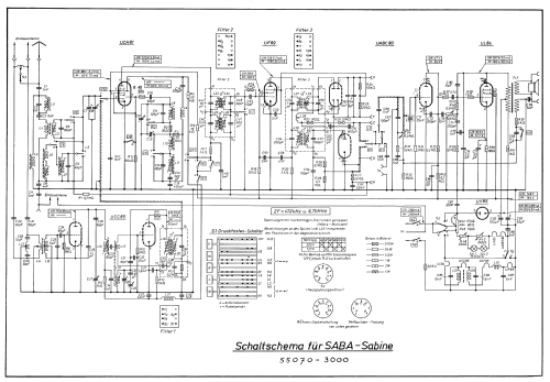 Sabine 55070 - 3000; SABA; Villingen (ID = 145627) Radio