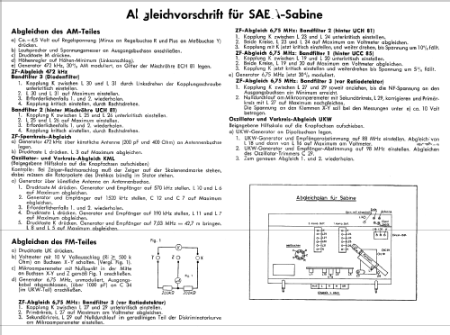Sabine 55070 - 3000; SABA; Villingen (ID = 145628) Radio