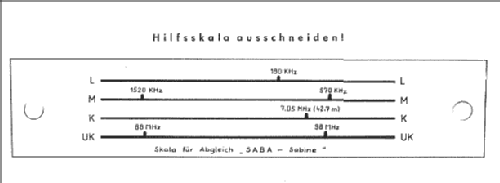 Sabine 55070 - 3000; SABA; Villingen (ID = 145629) Radio