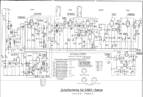 Sabine 55070 - 3000a; SABA; Villingen (ID = 12986) Radio