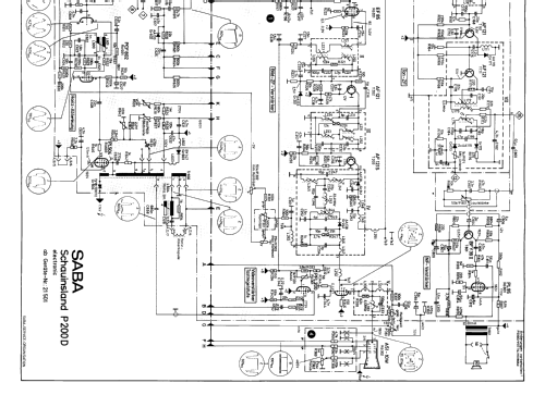 Schauinsland P200 D electronic; SABA; Villingen (ID = 2617305) Television