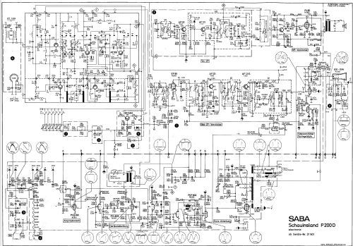 Schauinsland P200 D electronic; SABA; Villingen (ID = 2617306) Television