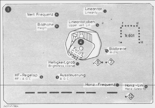 Schauinsland P200 electronic F; SABA; Villingen (ID = 727962) Televisore