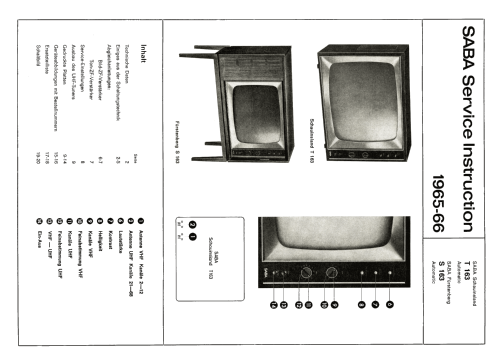 Schauinsland T163 Automatic; SABA; Villingen (ID = 2619423) Televisore