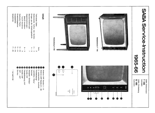 Schauinsland T165 Automatic; SABA; Villingen (ID = 2619169) Television