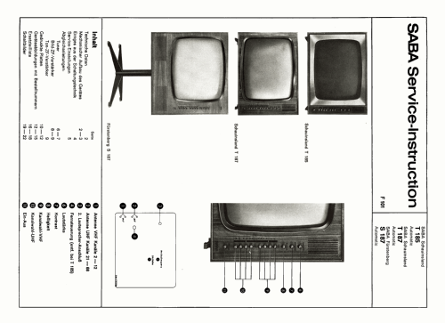 Schauinsland T185 Automatic; SABA; Villingen (ID = 2618642) Television