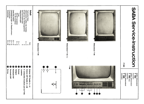 Schauinsland T192 /4U Automatic; SABA; Villingen (ID = 2617643) Television