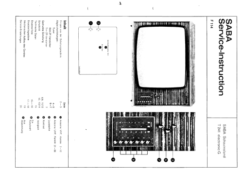 Schauinsland T241 electronic G; SABA; Villingen (ID = 1614945) Television