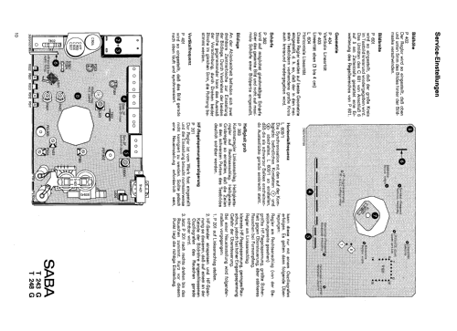 Schauinsland T243 electronic G; SABA; Villingen (ID = 2626396) Television