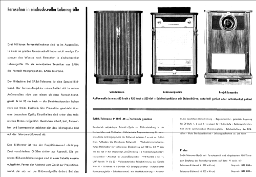 Telerama Schauinsland P1026H; SABA; Villingen (ID = 209037) Télévision