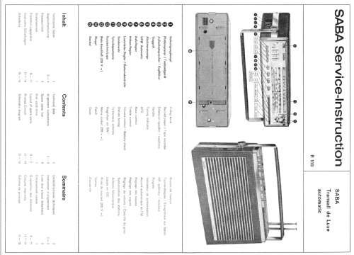 Transall de Luxe automatic F; SABA; Villingen (ID = 1341795) Radio