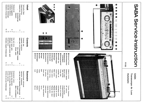 Transeuropa de Luxe Automatic ; SABA; Villingen (ID = 1969655) Radio