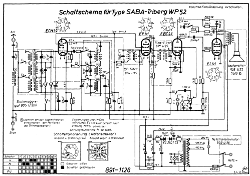 Triberg WP52; SABA; Villingen (ID = 9839) Radio