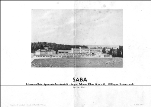 Truhe Schwarzwald W5/10; SABA; Villingen (ID = 154783) Radio