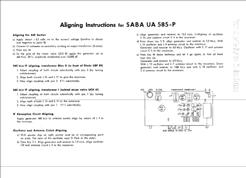 UA585-P; SABA; Villingen (ID = 283132) Radio