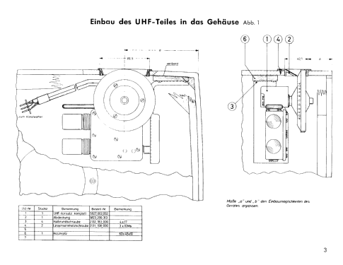 UHF-Tuner UES100; SABA; Villingen (ID = 2558941) mod-past25