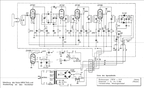 UKW-Einbausuper UKW-S5; SABA; Villingen (ID = 970429) Converter