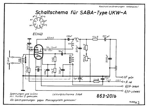 UKW-Einsatz UKW-A; SABA; Villingen (ID = 97040) Converter
