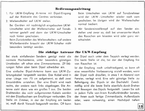 UKW-Einsatz UKW-S; SABA; Villingen (ID = 64227) Adapter