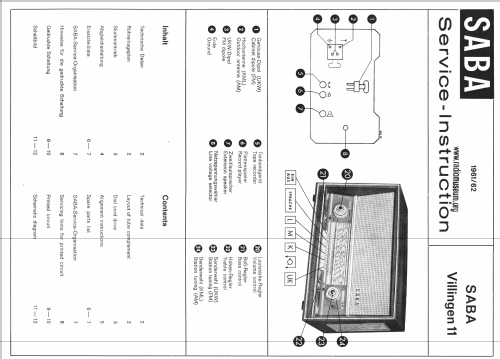 Villingen 11 ; SABA; Villingen (ID = 23747) Radio