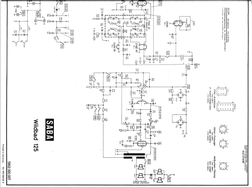 Wildbad 125; SABA; Villingen (ID = 22987) Radio