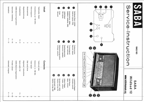 Wildbad 12; SABA; Villingen (ID = 27369) Radio