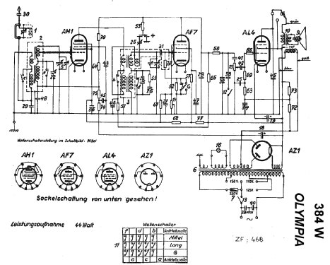 Olympia 384W; Sachsenwerk bis 1945 (ID = 25175) Radio