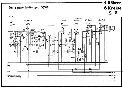 Olympia 385B; Sachsenwerk bis 1945 (ID = 50267) Radio