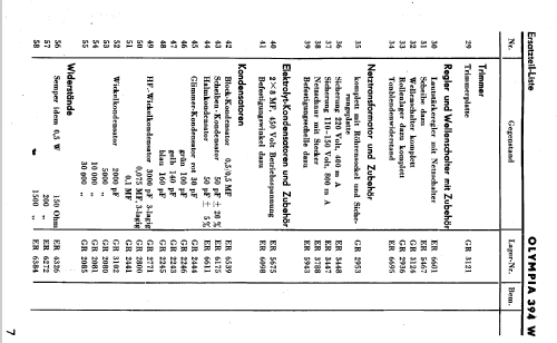 Olympia 394W; Sachsenwerk bis 1945 (ID = 436227) Radio