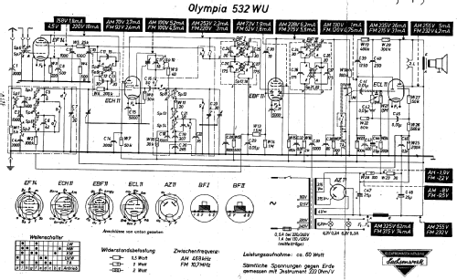 Olympia 532WU; Sachsenwerk (ID = 1383808) Radio