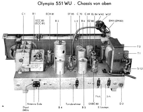 Olympia 551WU; Sachsenwerk (ID = 2030131) Radio