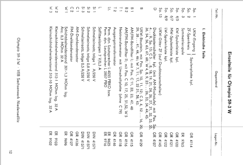 Olympia 59-3W; Sachsenwerk (ID = 2289839) Radio