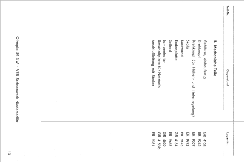 Olympia 59-3W; Sachsenwerk (ID = 2289840) Radio