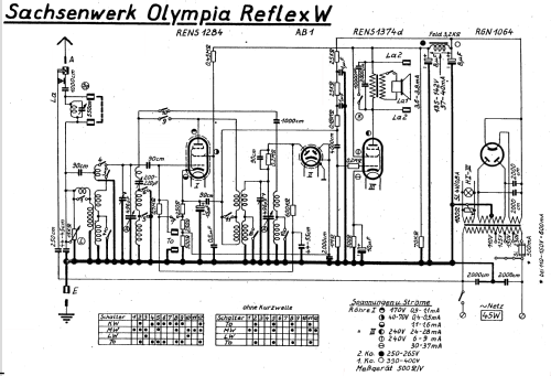 Olympia-Reflex KW; Sachsenwerk bis 1945 (ID = 32963) Radio