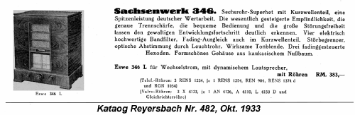 Eswe 346L; Sachsenwerk bis 1945 (ID = 2455314) Radio