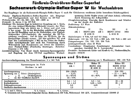 Olympia Reflex Super mK ; Sachsenwerk bis 1945 (ID = 2036786) Radio