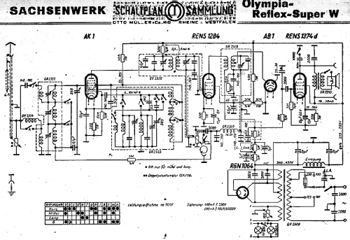 Olympia-Reflex-Super W; Sachsenwerk bis 1945 (ID = 3049277) Radio
