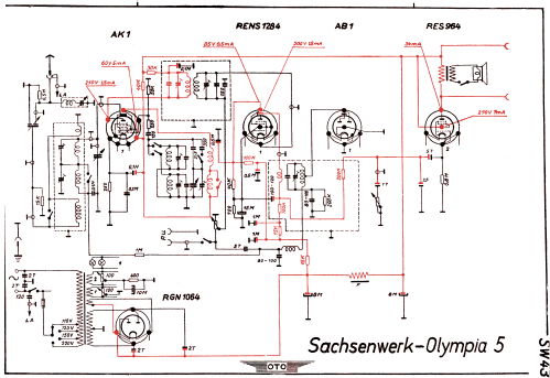 Olympia-Super Fünf 5; Sachsenwerk bis 1945 (ID = 3020446) Radio